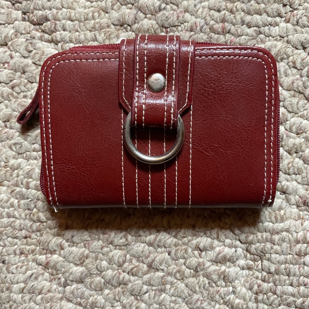 Compact red wallet like new